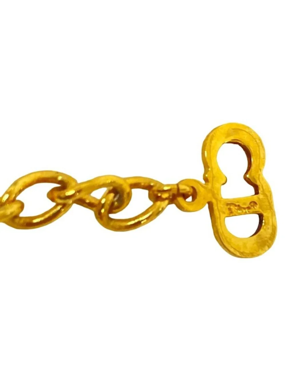 Dior Vintage Logo Bracelet Gold Plated